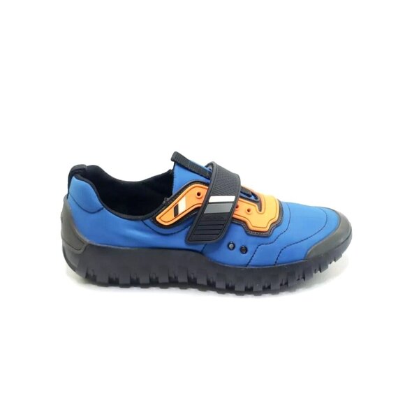 Prada Colorblock Nylon Scuba Sneaker Blue Orange Mens US 8 - Picture 9 of 11